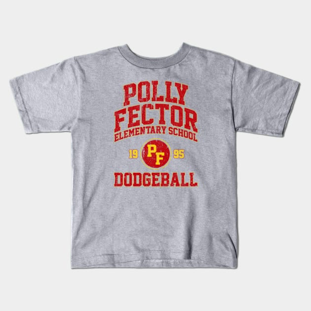 Polly Fector Elementary School Dodgeball (Billy Madison) Variant Kids T-Shirt by huckblade